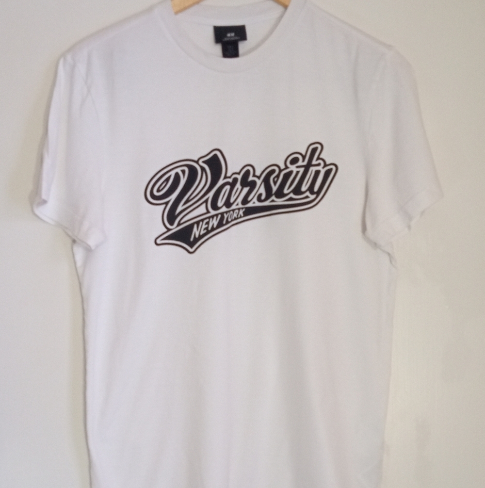 H&M Varsity New York graphic tshirt women's size small